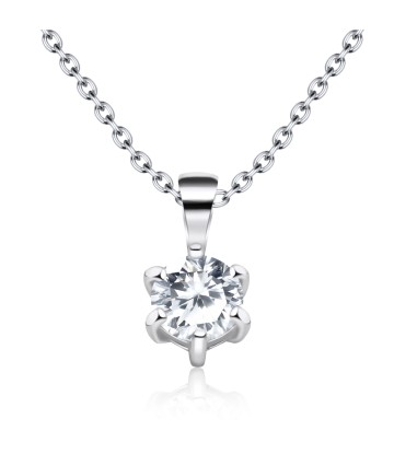 CZ Motive 925 Silver Necklace SPE-972